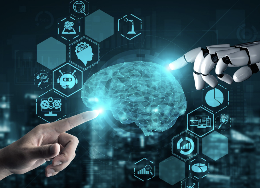 Abstract AI artwork in neon green and purple